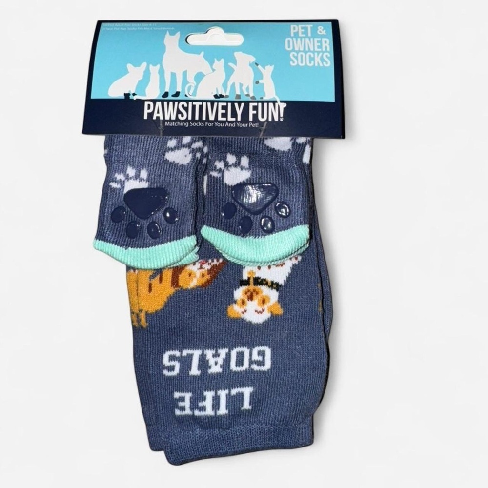 Life Goals Rescue Dogs Matching Pet & Owner Socks Set